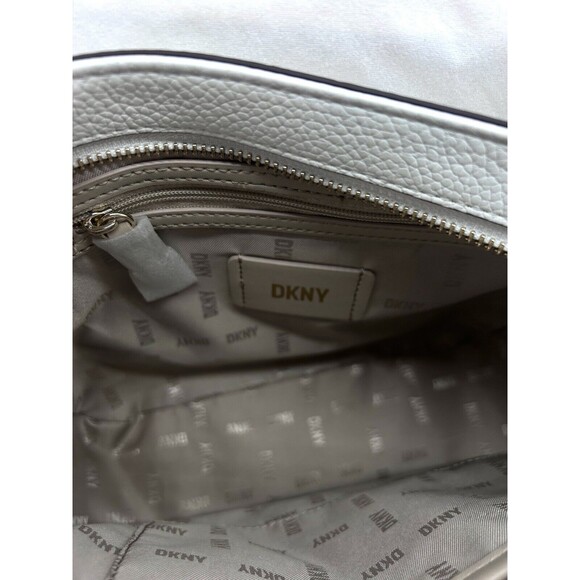 DKNY White Brown Shoulder Strap Purse Brand New BR1-2265 - Picture 5 of 8